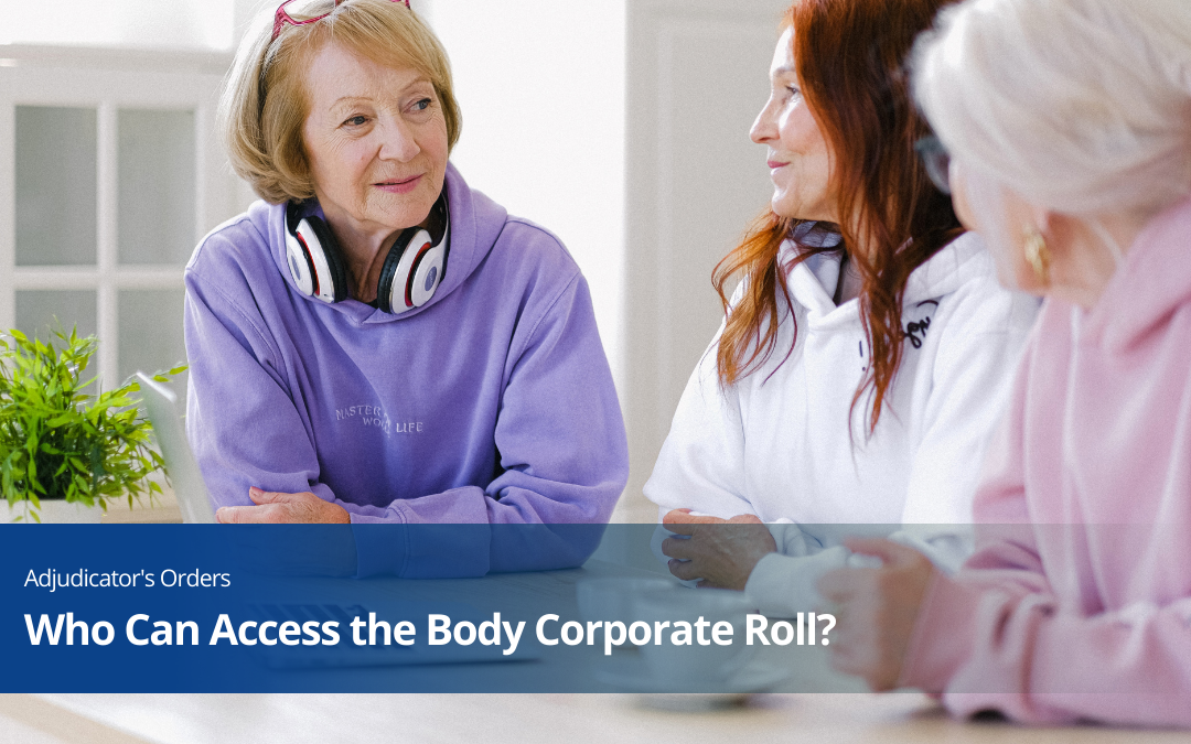 Who Can Access the Body Corporate Roll?