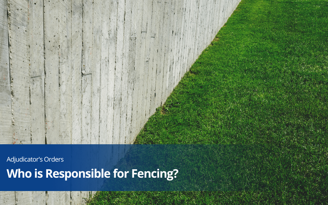 Who is Responsible for Fencing?