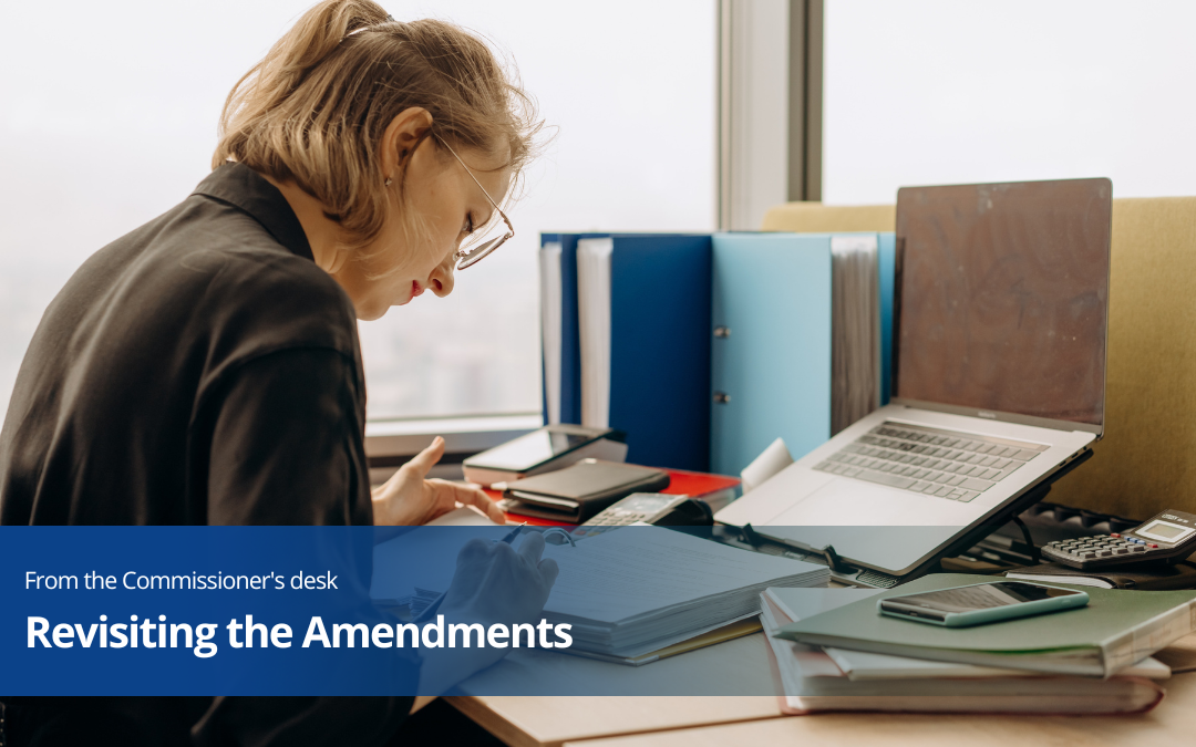 Revisiting the Amendments