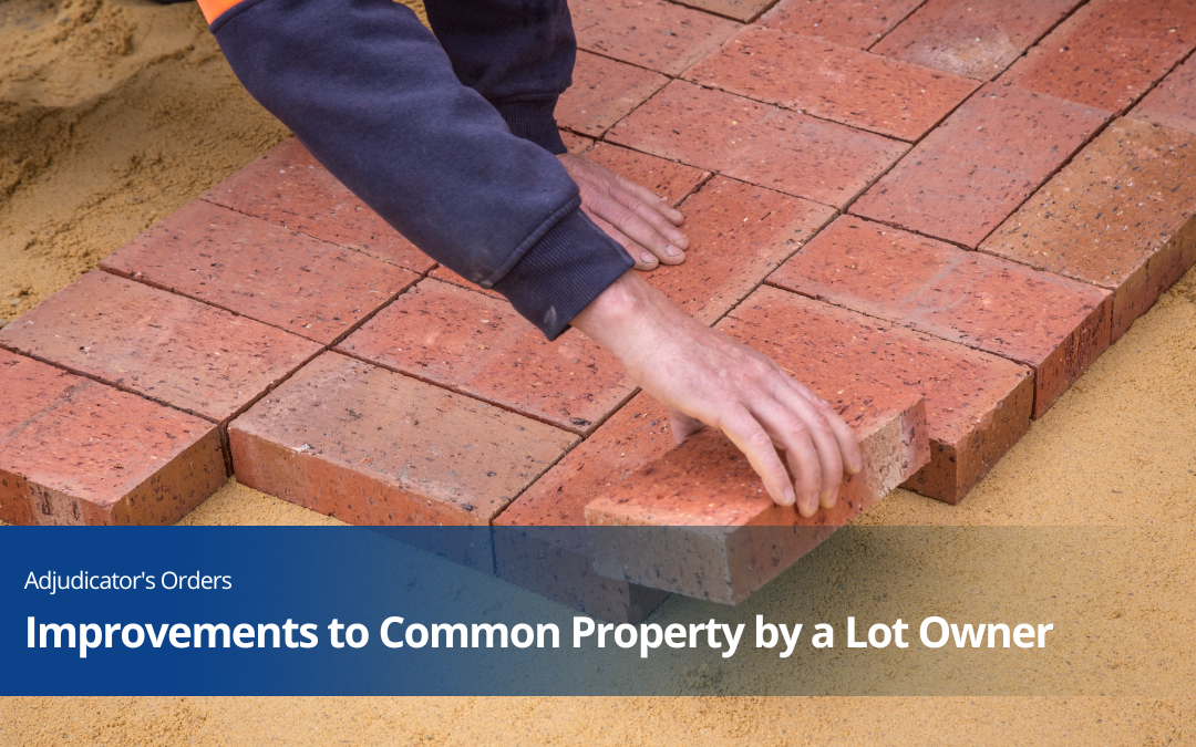 Seeking Permission to Make an Improvement to Common Property