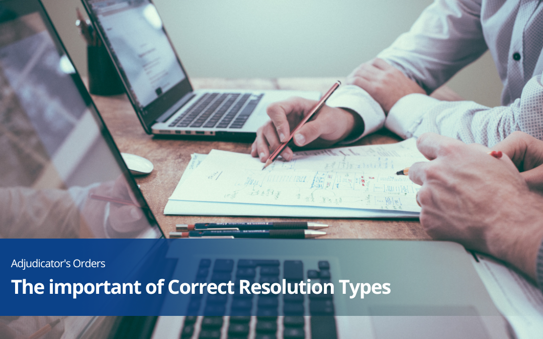 The Importance of Correct Resolution Types