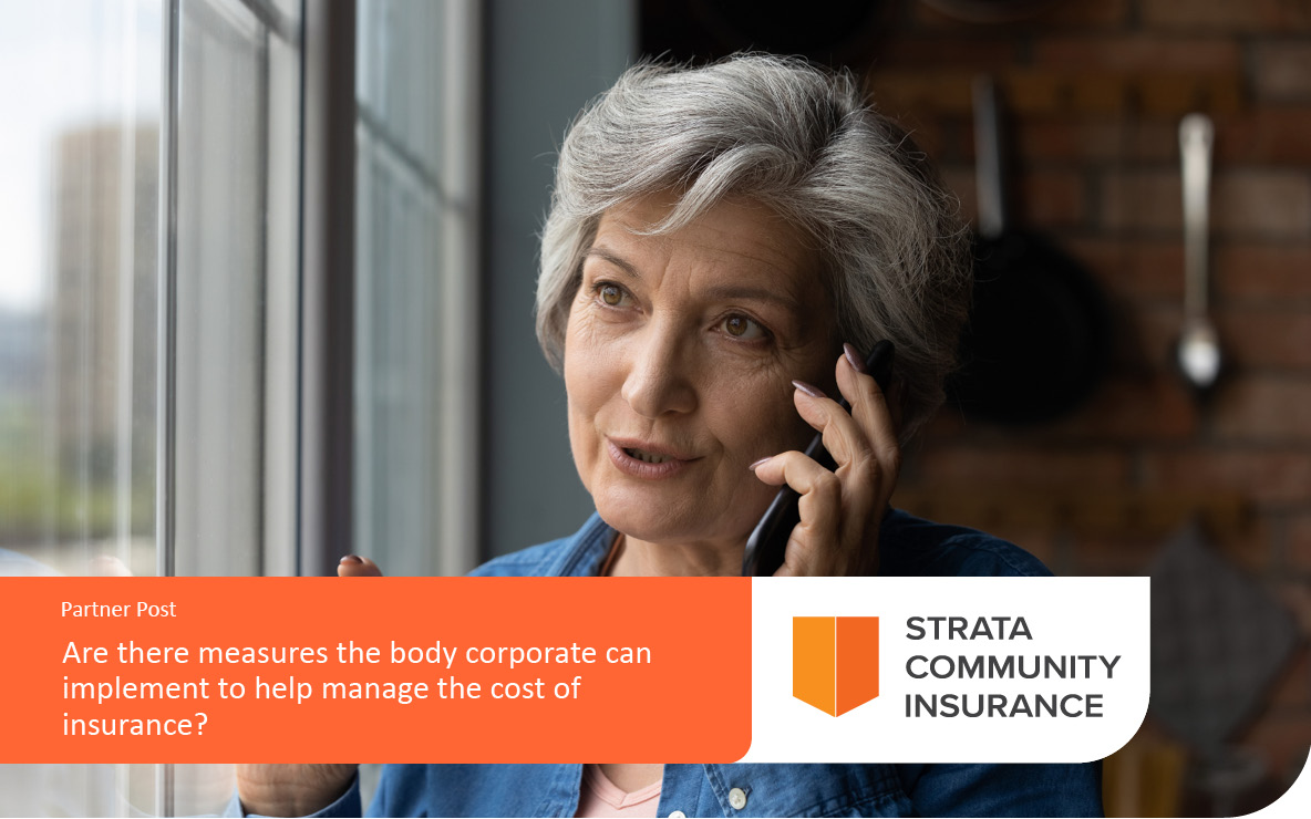 Are there measures the body corporate can implement to help manage the cost of insurance?