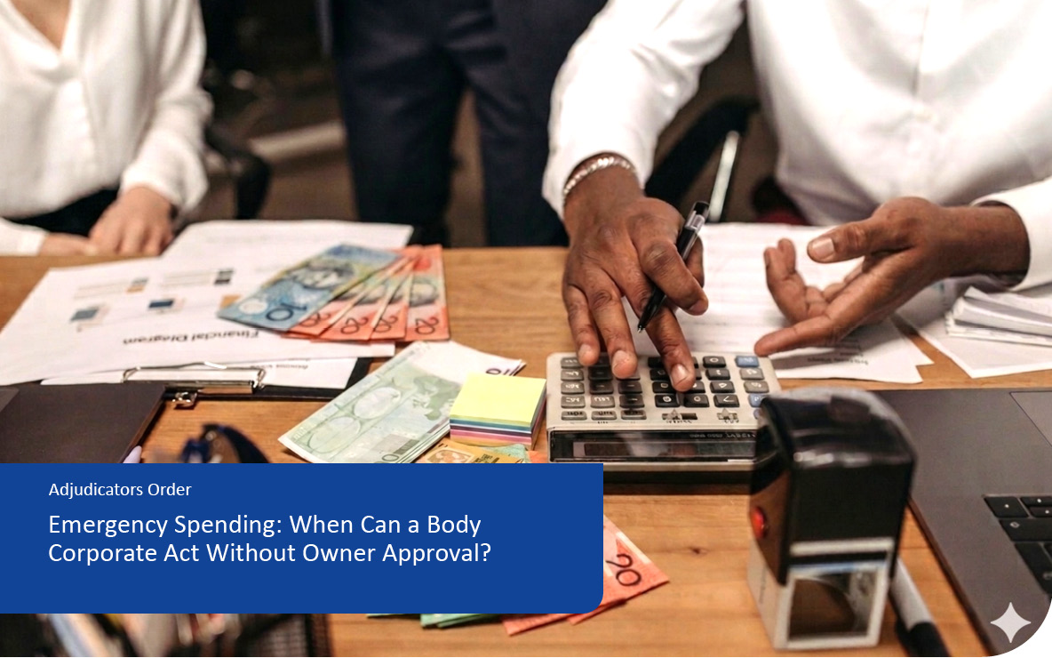 Emergency Spending: When Can a Body Corporate Act Without Owner Approval?