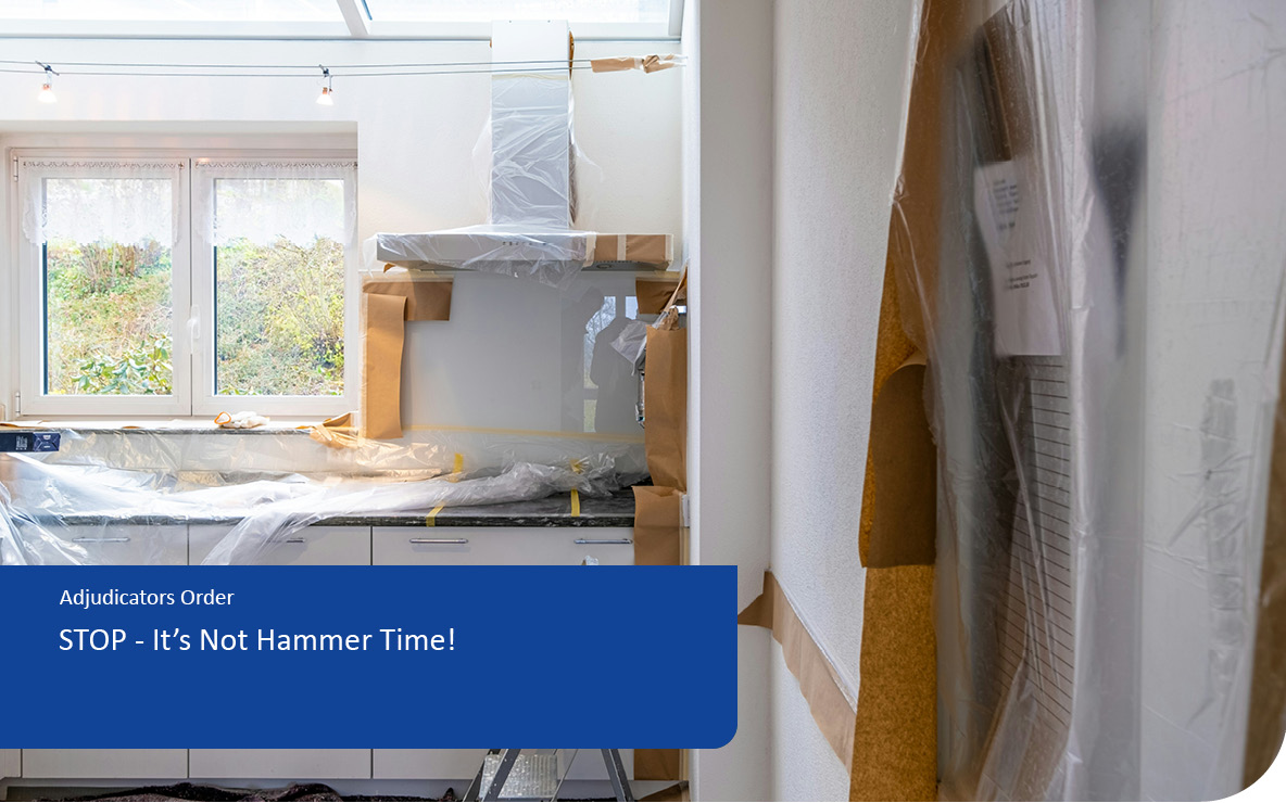 STOP – It’s Not Hammer Time!